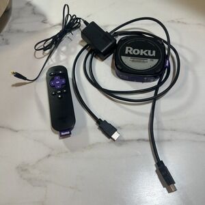 Roku HD Media Streamer 2500X - Black with Remote & AC adaptor